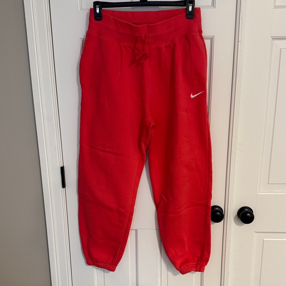 Nike Pink Fleece Jogger Pants